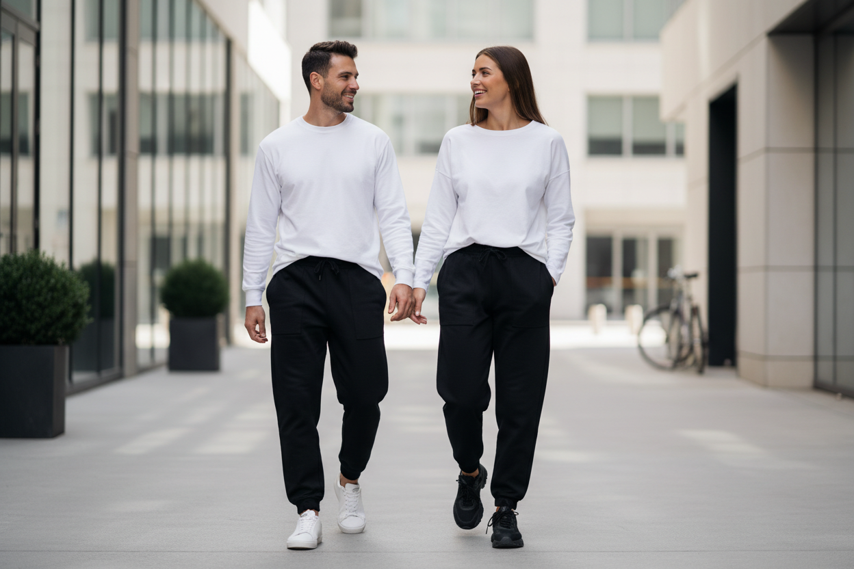 Black – Couple Urban Walk