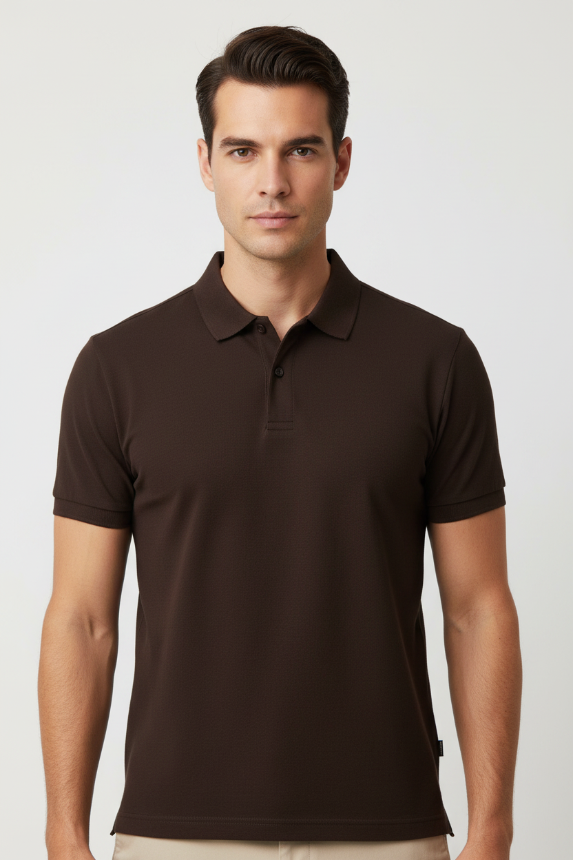 Chocolate Brown Polo Model Shoot