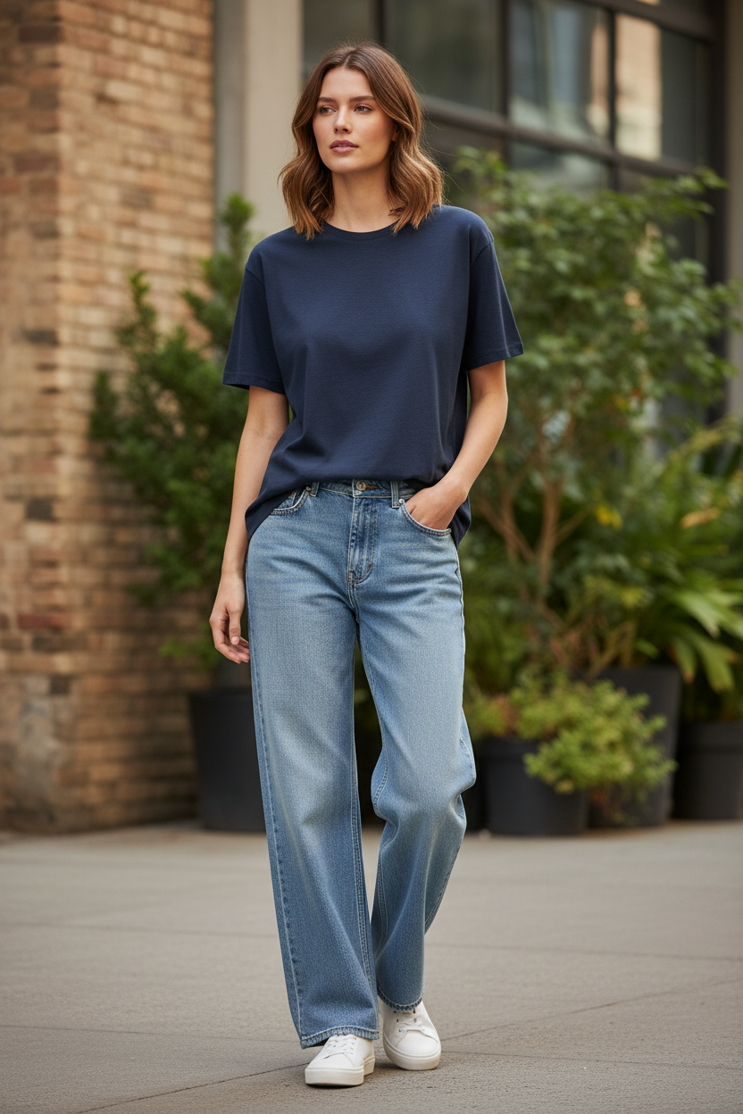 Female Navy Melange