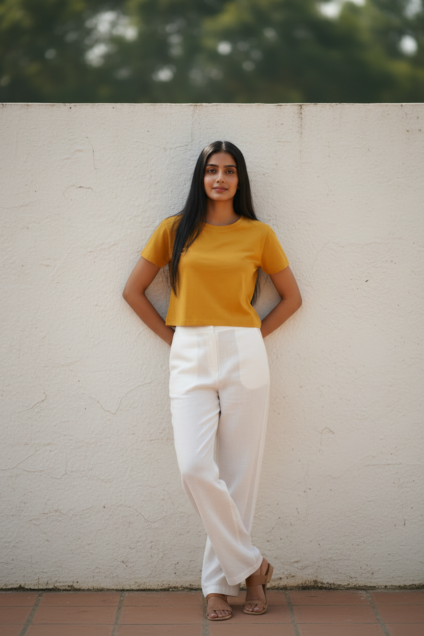 Golden Yellow Crop Top – Wall Lean