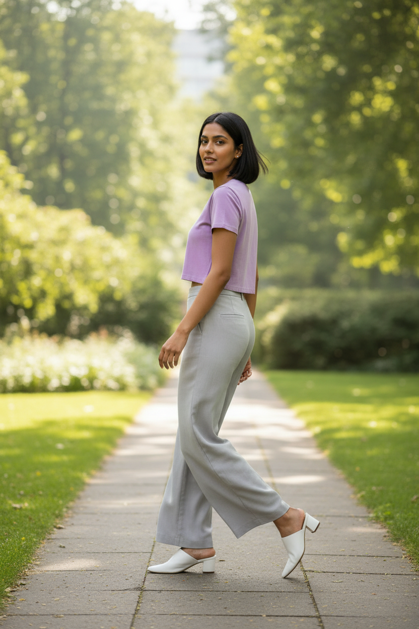Lavender Crop Top – Garden Walk