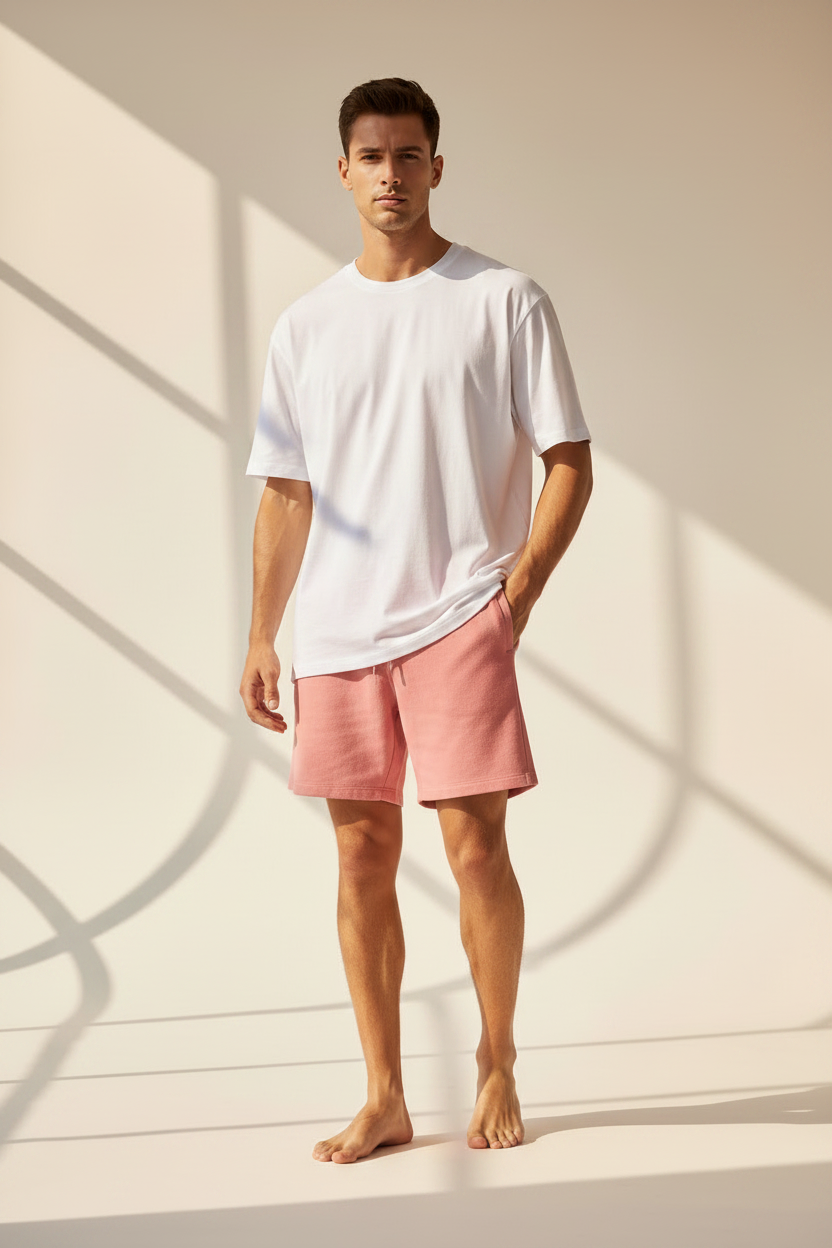 Men's Terry Shorts – Flamingo Outfit