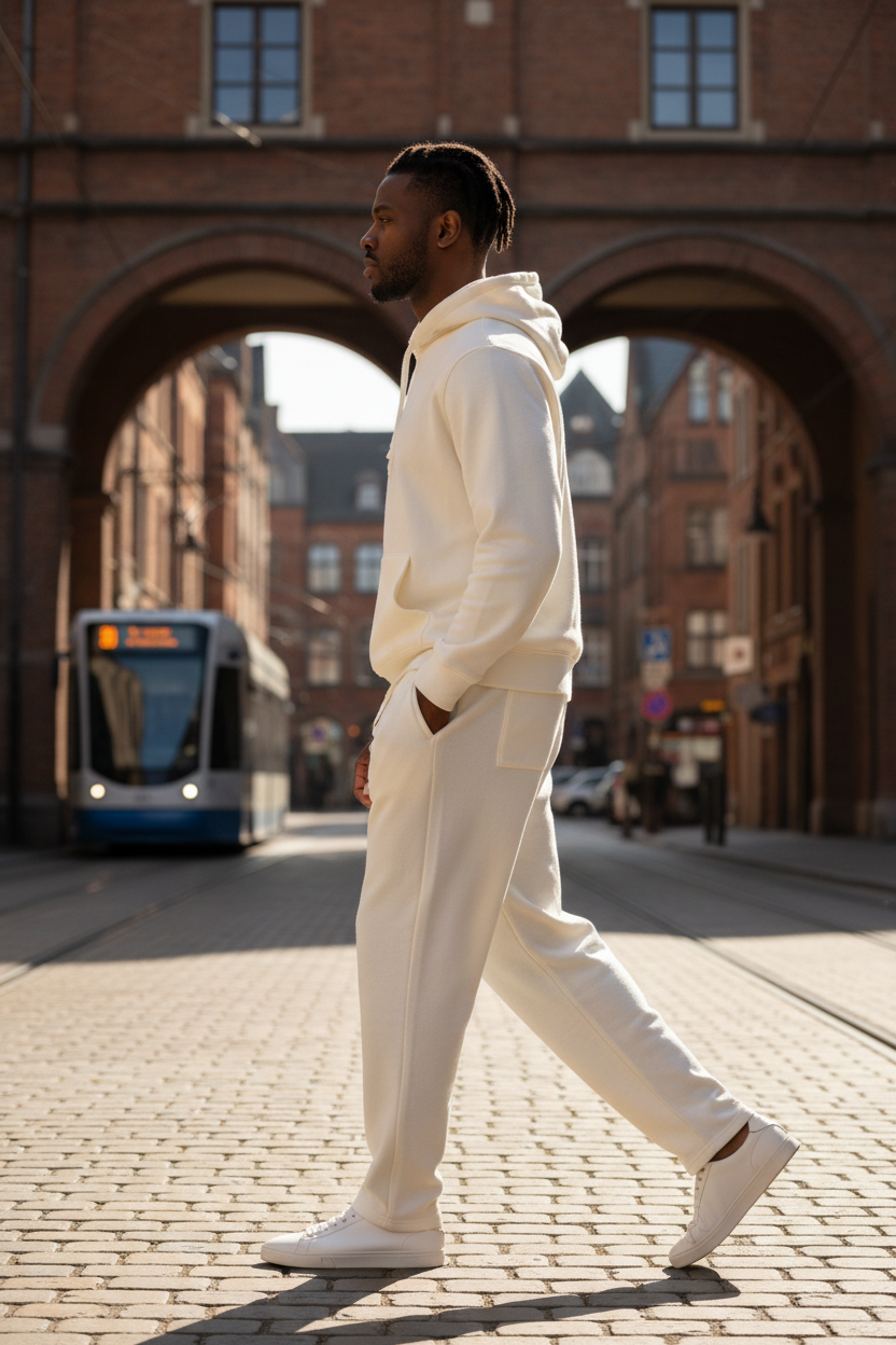 Off White Sweatpants – Male Side Angle