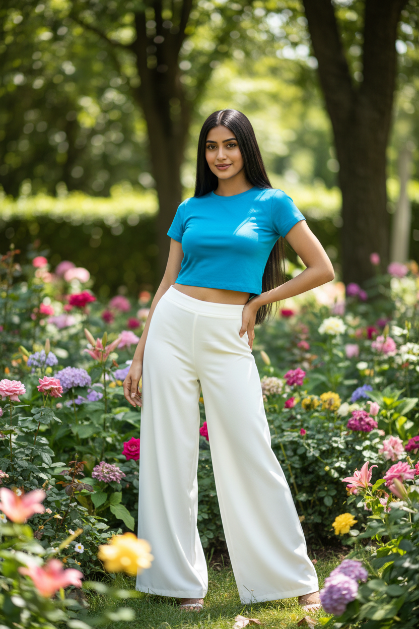 Turquoise Crop Top - Outdoor