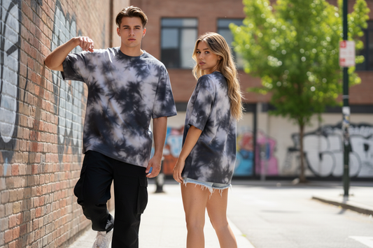 White Black Tie Dye - Reference Based Photoshoot