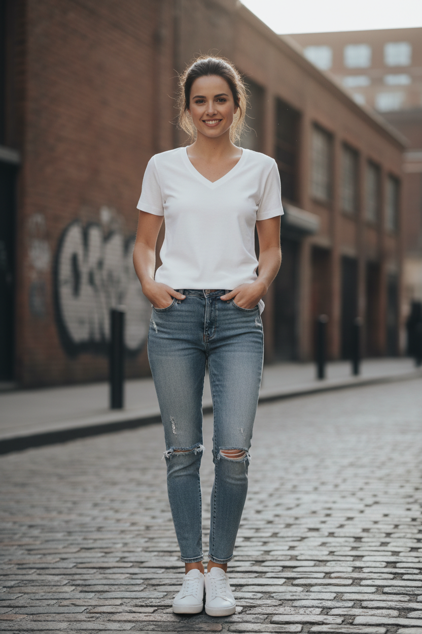 White – Female Model