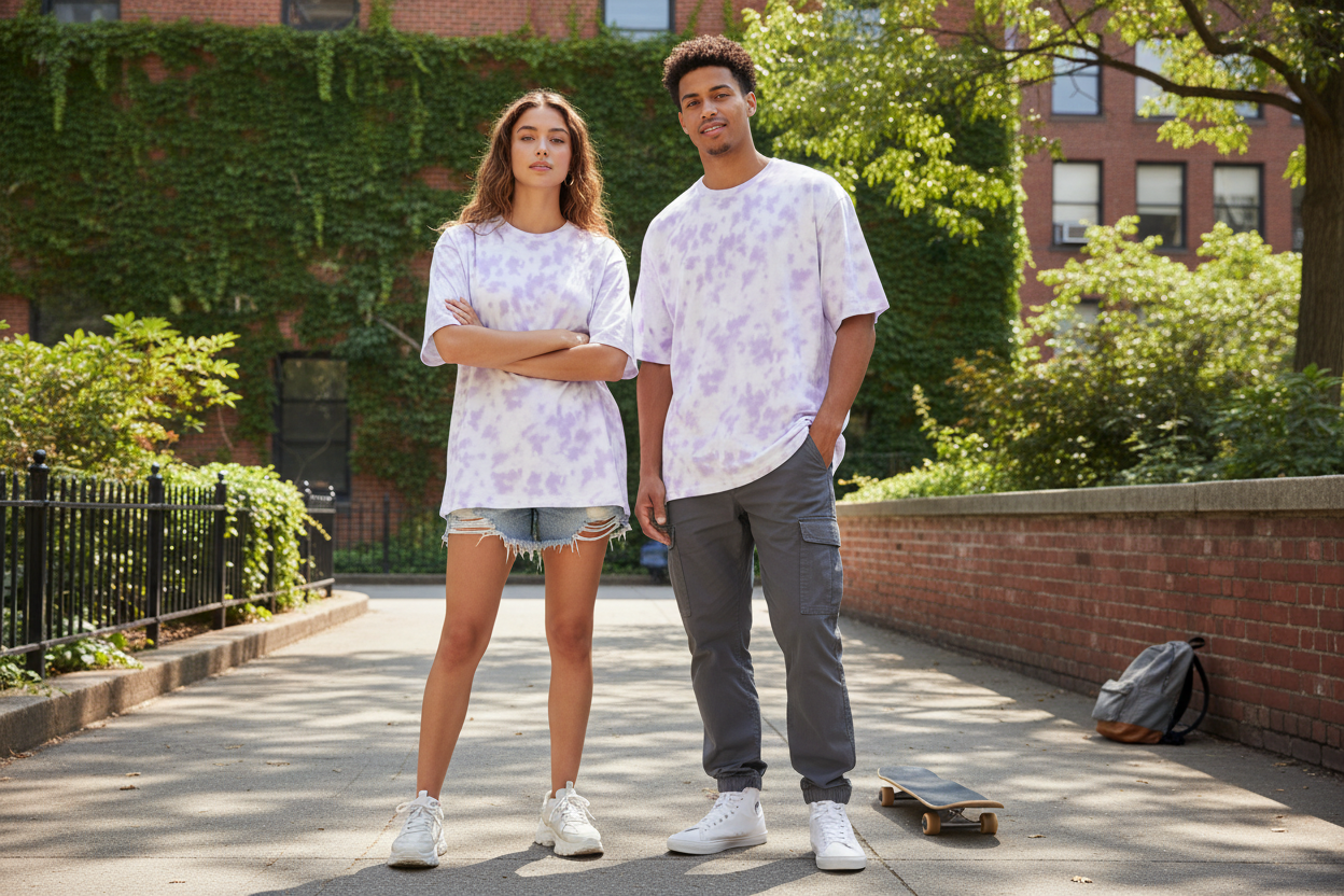 White Lavender Tie Dye - Reference Based